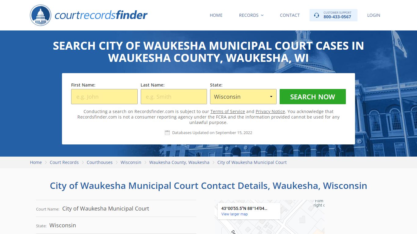 City of Waukesha Municipal Court Case Search - Waukesha County, WI ...